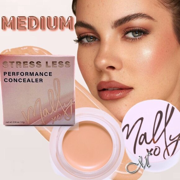 Mally Stress* Less Performance Full Coverage Concealer~Medium 0.14 oz/4g NIB - Picture 1 of 10